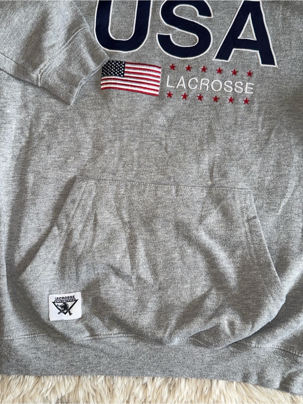 Set of 2- Navy Champion Lacrosse & Grey Lacrosse Unlimited Adult Small - Picture 6 of 9